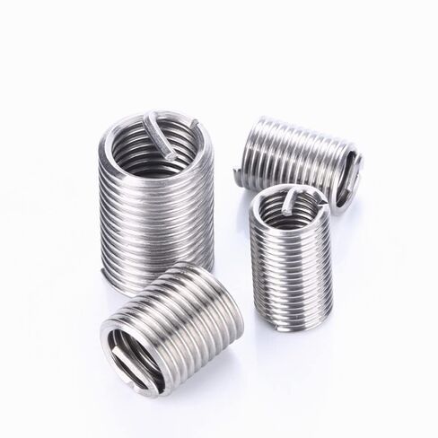 Qinlu-غسالات سلك إدراج M12 * 1.0 M12 * 1.25 M12 * 1.5 M14 * 1.25 M14 * 1.5 خيط جلبة لولبي من الفولاذ المقاوم للصدأ، 5-10 قطع، لإصلاح المصانع (M12x1.0x1d 10 قطع) in Kuwait