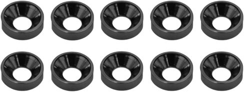 RC Cars Models Parts For SCX10 For TRX4 10/20Pcs Flat Washer M3 Colourful Anodized Aluminum Countersunk Washer RC Crawler Chassis Shafty MOA Comp Builds(Green,20pcs) in Saudi Arabia