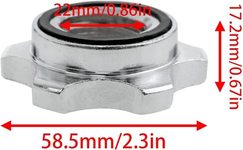 Lovelysp 2PCS 1inch/25mm Standard Barbell Rotating Lock Barbell clamp Weight clamp for Sports Weightlifting Physical Fitness Fitness Equipment in Saudi Arabia