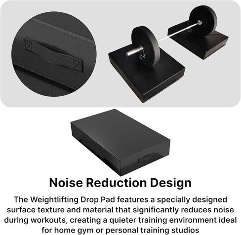 2Pcs Weightlifting Drop Pads for Floor Protection, Shockproof Barbell Cushion Silence Drop Pads for Training in Saudi Arabia