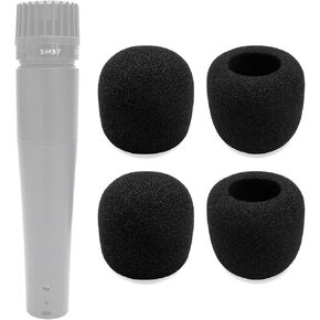 4-Pack Foam Windscreen Mic Cover Compatible with Shure SM57, Beta 57A, 545SD, 545 SD Series Mic,Pyle PylePro Dynamic Handheld Microphone, PDMIC78, WEYMIC WM57, High-Density Pop Filter in Kuwait