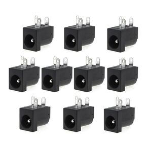 fengpeng 10pcs/20pcs 5.5x2.1mm DIP 3Pin DC Power Supply Connectors Jack Socket Female PCB Mount Terminal Adapter Blocks Universal Socket(20 Piece) in Kuwait