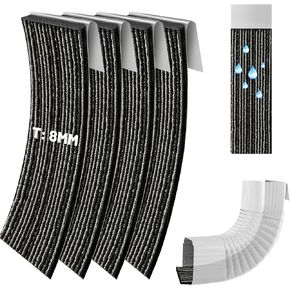 4 قطع مزراب الضوضاء المرطب، 3.5 × 11.8 في كاتم صوت المطر ماسورة التصريف، أدخل كاتم صوت ماسورة التصريف قابل للتعديل لتقليل الصوت في الهواء الطلق (3.5 * 11.8 بوصة) in Kuwait