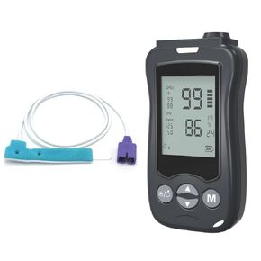 Handheld Fingertip Pulse Oximeter Medical Grade Pediatric Wrap Probe for Baby Kids Spot Checking Black Continuous Pulse Oximeter Adult Tracking Fast Accurate SpO2 Pulse Rate Respiration Rate Customizable Audio Visual Alarm in Saudi Arabia
