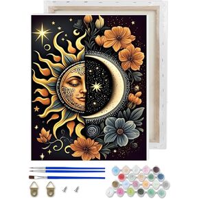 Negekfkx Skull Paint by Numbers Kit للكبار المبتدئين ، الهيكل العظمي Easy Come Paint by Number kits on canvas diy paint in Kuwait