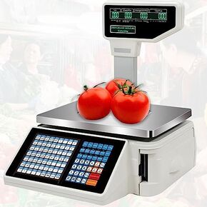 Digital Barcode Weighing Scale with Label Printing, 63 Shortcut Keys for Efficient Supermarket, Store, and Warehouse Operations in Kuwait