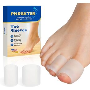 Pnrskter Big Toe Protector Caps – Gel Toe Sleeves (6 Big + 10 Medium) – Toe Covers & Cushions for Blisters, Corns, Ingrown Nails & Daily Friction (Women & Men) in Kuwait