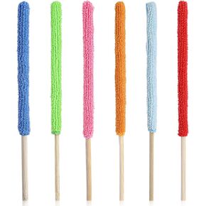 6 Pcs Microfiber Detail Duster Sticks Fan Cleaning Brush Fan Blade Cleaner Crevice Cleaning Tool Mini Split Cleaning Kit Car Air Vent Cleaner Fan Clean Brush for Home Car Window Blind in Kuwait