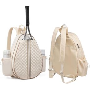 Quilted Tennis Sling Bag Women Men- 1.1 lb Ultralight Crossbody Tennis Backpack with Wet & Shoe Compartments,Water Resistant Pickleball & Badminton Racket Cover in Kuwait