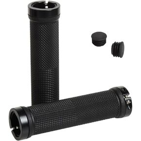 Bike Handlebar Grips Includes 2 Handlebar End Caps, Durable Aluminum Alloy Lock Rings for Enhanced Grip on Bicycles in Kuwait