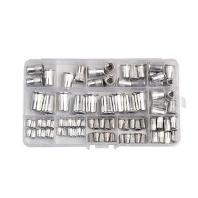 غسالات Qinlu-168 قطعة من صواميل برشام الألومنيوم M3/4/5/6/8/10 قطعة متنوعة من البراغي والصواميل لإصلاح المصانع in Kuwait