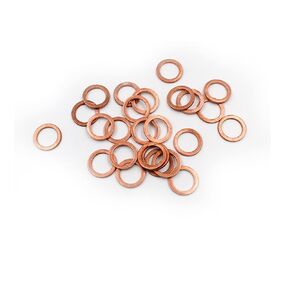 Qinlu-غسالات سمك 1.5 مم M6 M8 M9 M10 M12 M14 M16 M18 M20 T3 النحاس غسالة O-حلقة بحرية طوقا مسطحة حلقة الختم، 25 قطعة، لإصلاح المصانع (M10X16X1.5(25PCS)) in Kuwait