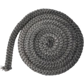 Black Fiberglass Fire Rope Seal for Wood Burning Stoves — 14 mm / 16 mm Diameter, 2 m Length Log Burner Door Gasket(14mm) in Kuwait