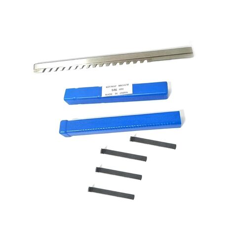 3/4E 3/32A 3/16C 3/8D بوصة حجم الدفع من نوع Keyway Broach لآلة التطرق CNC لأعمال المعادن عالية السرعة من الفولاذ HSS أداة القطع المقاومة للحرارة (1-2D) in Kuwait