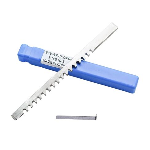دفع نوع Keyway Broach 3/16 B بوصة حجم عالية السرعة الصلب الدبابيس لآلة التطرق باستخدام الحاسب الآلي تشغيل المعادن المقاومة للحرارة in Kuwait