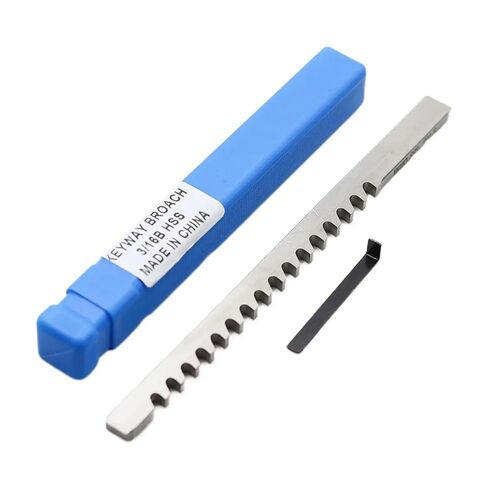 دفع نوع Keyway Broach 3/16 B بوصة حجم عالية السرعة الصلب الدبابيس لآلة التطرق باستخدام الحاسب الآلي تشغيل المعادن المقاومة للحرارة in Kuwait