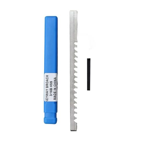 دفع نوع Keyway Broach 3/16 B بوصة حجم عالية السرعة الصلب الدبابيس لآلة التطرق باستخدام الحاسب الآلي تشغيل المعادن المقاومة للحرارة in Kuwait