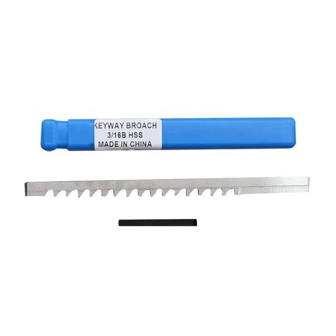 دفع نوع Keyway Broach 3/16 B بوصة حجم عالية السرعة الصلب الدبابيس لآلة التطرق باستخدام الحاسب الآلي تشغيل المعادن المقاومة للحرارة in Kuwait