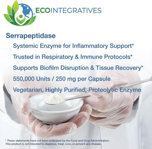 Nattokinase Serrapeptidase – with Nattokinase (20,000 FU/g) + Rutin | Supports Heart & Circulatory Health* | Non-GMO | 60 Vegetarian Capsules in Saudi Arabia