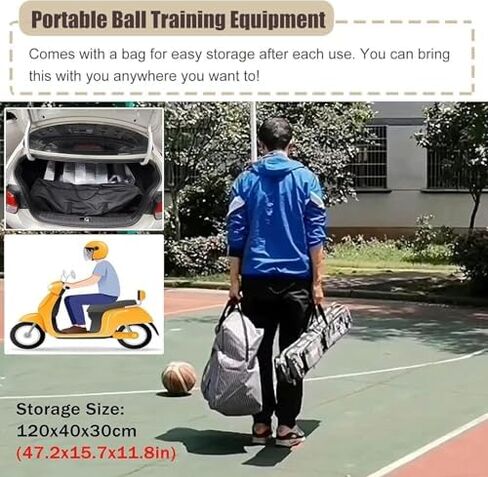 Adjustable Basketball Shot Returner System - Metal Rotatable Stand for Kids & Adults - Ideal Basketball Training Equipment for Skill Development and Practice in Saudi Arabia