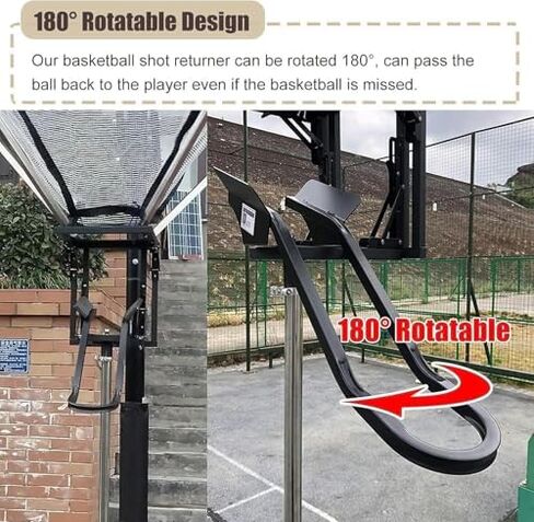 Adjustable Basketball Shot Returner System - Metal Rotatable Stand for Kids & Adults - Ideal Basketball Training Equipment for Skill Development and Practice in Saudi Arabia