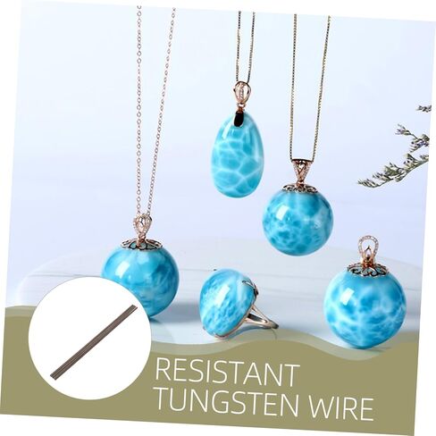 Tofficu 4pcs Temperature Resistant Tungsten Wire for Pottery Kiln High Strength Metal Coils for Ceramic Jewelry Firing Tools Supports up in Saudi Arabia