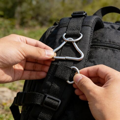 Trampoline Triangle Rings,40pc Stainless Steel Triangle V Rings Buckle Universal Accessories for for Trampoline Replacement Parts Bag Trampoline Mat Craft in Kuwait