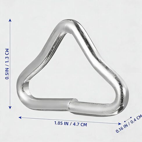 Trampoline Triangle Rings,40pc Stainless Steel Triangle V Rings Buckle Universal Accessories for for Trampoline Replacement Parts Bag Trampoline Mat Craft in Kuwait