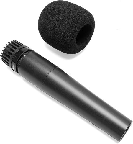 4 عبوات من غطاء ميكروفون الزجاج الأمامي الرغوي متوافق مع ميكروفون Shure SM57، Beta 57A، 545SD، 545 SD، ميكروفون Pyle PylePro الديناميكي المحمول، PDMIC78، WEYMIC WM57، مرشح بوب عالي الكثافة in Kuwait