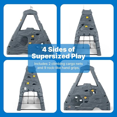 Step2 Skyward Summit for Kids, Climbing Wall Playset for Toddlers, Ages 4 –8 Years Old, Easy to Assemble Kids Outdoor Playground for Backyard in Saudi Arabia