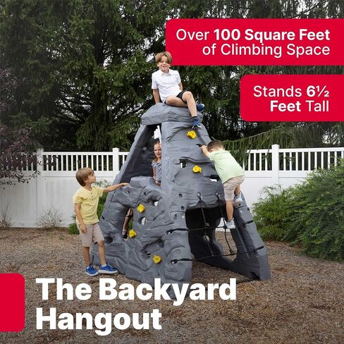 Step2 Skyward Summit for Kids, Climbing Wall Playset for Toddlers, Ages 4 –8 Years Old, Easy to Assemble Kids Outdoor Playground for Backyard in Saudi Arabia