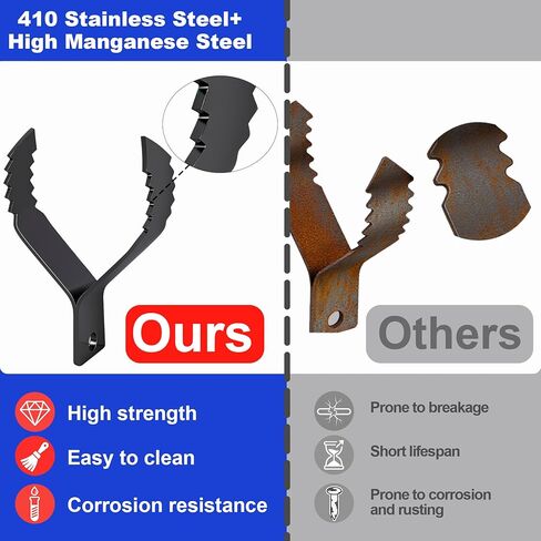 Richcat Drain Snake Drill Attachment,Cutter and Auger Set,Used in 50-100FT AC Drain Cleaning Machine,Fits 5/16 to 3/4 inch Drain Snake Cable,Drain Cleaner Combination Cutter Heads,410 stainless steel in Kuwait