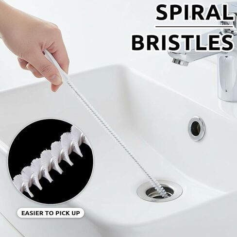 Flexible Drain Cleaning Brush for Sink Pipe Hair Removal and Clog Prevention Suitable for Kitchen Bathroom and Tub in Saudi Arabia