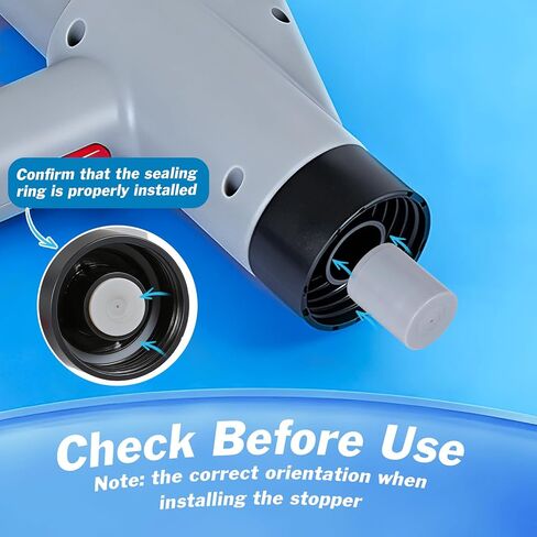 High Pressure Toilet Plunger, Toilet Snake Air Drain Blaster with Real -Time Barometer, Heavy Duty Drain Clog Remover for Bathroom, Floor, Shower, Kitchen Clogged (Gery-Manual) in Saudi Arabia