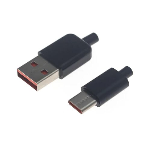 fengpeng 2/5/10set Type C usb3.1 5A Fast Charging USB Connectors A Male Jack Tail Plug Electric Terminals Welding DIY Data Cable fix(Pink,10 Set) in Kuwait