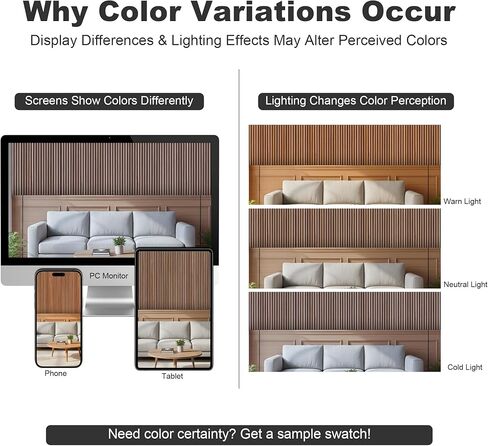 WoveN SounD Slat Acousitc Wall Panels 48x24 Inch, Wood Veneer, Sound Proof Wall Decor, Self-Adhesive Sound Dampening Fluted Design for Home, Studio, Office & Focus Zone, 10 Pack, Teak in Kuwait
