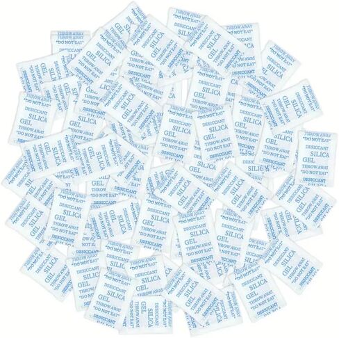 Boolavard Silica Gel - 1 Gram Pouch of 50 Packets (1gm / 50 packets) | Silica Gel Pouches for Room Kitchen Wardrobe Cupboard car Bedroom Camera Lenses Shoes in Saudi Arabia