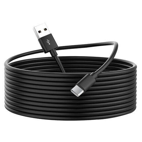 3M/10Ft USB C Power Extension Cable for Home Security Cameras or Devices with USB C Port, USB A to USB C Durable Charging and Data Sync Cord-White in Saudi Arabia