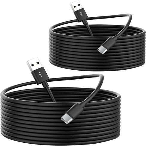 3M/10Ft USB C Power Extension Cable for Home Security Cameras or Devices with USB C Port, USB A to USB C Durable Charging and Data Sync Cord-White in Saudi Arabia