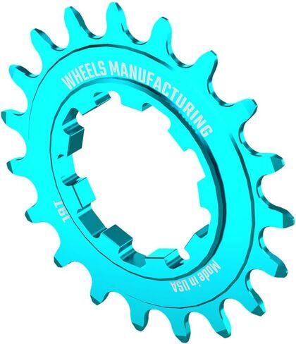 Wheels Manufacturing Solo-Speed Cog - 19t, Fits Solo-Spline and Solo-XD Kits, Teal in Saudi Arabia