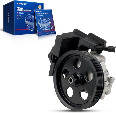 KAX Power Steering Pump Fit for 2006-2011 Ford Focus | 2010-2011 Ford Transit Connect, with Reservoir & Pulley Replace# 20-326 6S4Z3A674A 7S4Z3A674A in Saudi Arabia