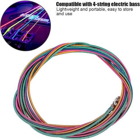 Electric Bass Strings, Bass Strings Colorful And Steel And Alloy Electric Bass Strings 4-Ring Bass Guitar Strings 1.16 Mm, cordes basses 4 cordes in Saudi Arabia