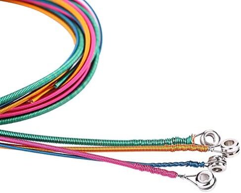 Short Scale Bass Strings 1.16mm, 44mm, 2.0mm, 2.54mm (.046-.100) 4 String Colorful Electric Bass Guitar Strings Instrument in Saudi Arabia