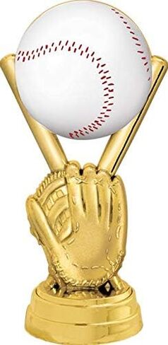 Crown Awards Baseball Trophies, Personalized Black Lightning Baseball Bats and Baseball Glove Trophy Prime in Saudi Arabia