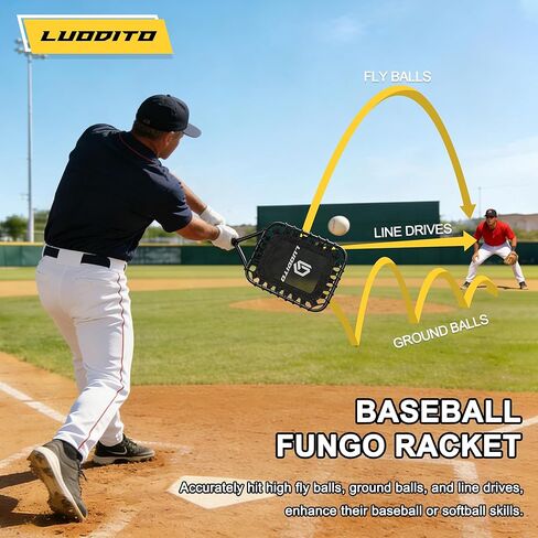 مضرب بيسبول لكرات الطيران، مضرب Fungo لتدريب البيسبول والكرة اللينة للمدربين والآباء، مضرب بيسبول Fungo Bat لضرب الأرض والذباب مع حقيبة تخزين in Kuwait