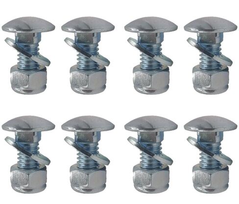8-Pack 710-0451 Stainless Steel Mounting Carriage Bolt Nuts kit for MTD Cub Cadet Snow Blower 710 0451 784-5580 712-04063 Carriage Bolts (5/16-18) 3/4" in Kuwait