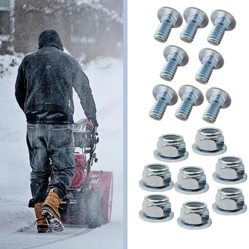 8-Pack 710-0451 Stainless Steel Mounting Carriage Bolt Nuts kit for MTD Cub Cadet Snow Blower 710 0451 784-5580 712-04063 Carriage Bolts (5/16-18) 3/4" in Kuwait