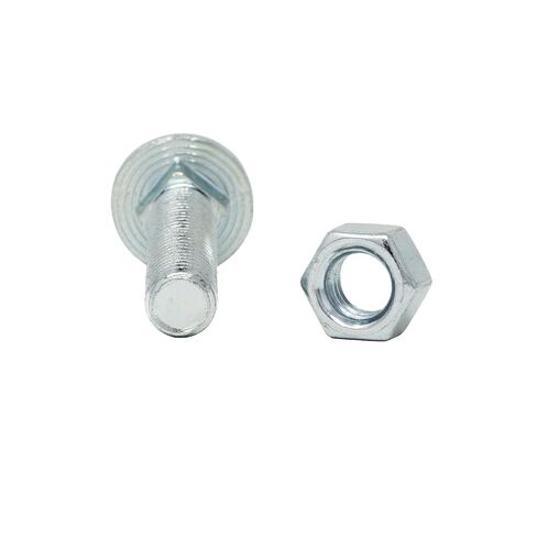 5/16-18 x 2-1/4" (100 Pack) Zinc Carriage Bolt Kit W/ 5/16-18 Hex Nuts (100pcs) Grade A, Full Thread, Quantity 100 Each - by Fastener Depot, LLC in Saudi Arabia