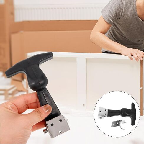 Alipis Rubber Shock-Proof T-Handle Latch with 304 Stainless Steel Locking Mechanism, Elastic Draw Catch for Toolbox, Cooler, and Vehicle Hood, Heavy-Duty Industrial Seal and Vibration in Saudi Arabia