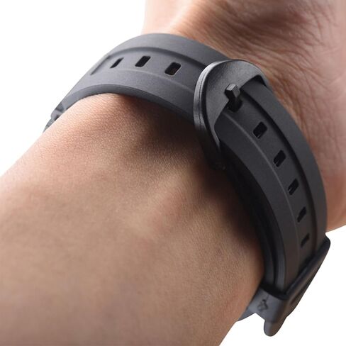 Lijinlan ساعة بديلة لساعة Casio W-96H، حزام مرن من الراتنج الأسود مناسب W96 W-96H W96H W-96H-1AV W-96H-3A 2A/4A W-96H-9AV ساعة رياضية قابلة للتعديل وقابلة للتنفس in Kuwait